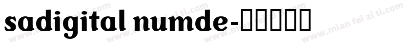 sadigital numde字体转换